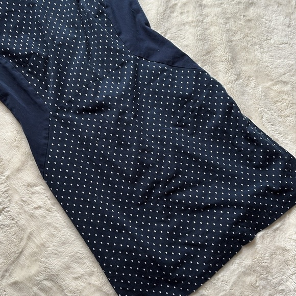 Tommy Hilfiger Navy Blue Polka Dot Sheath Dress Size 12 - Picture 4 of 9